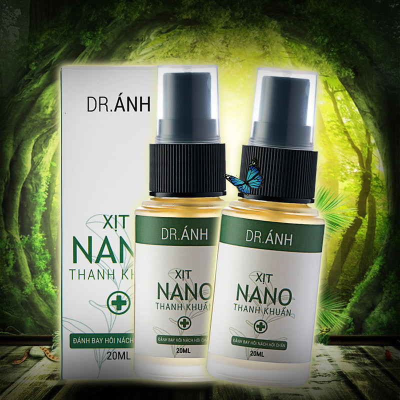 Combo 3 chai Xịt Nano Thanh Khuẩn Đánh Bay Hôi Nách - Hôi Chân Dr. Ánh