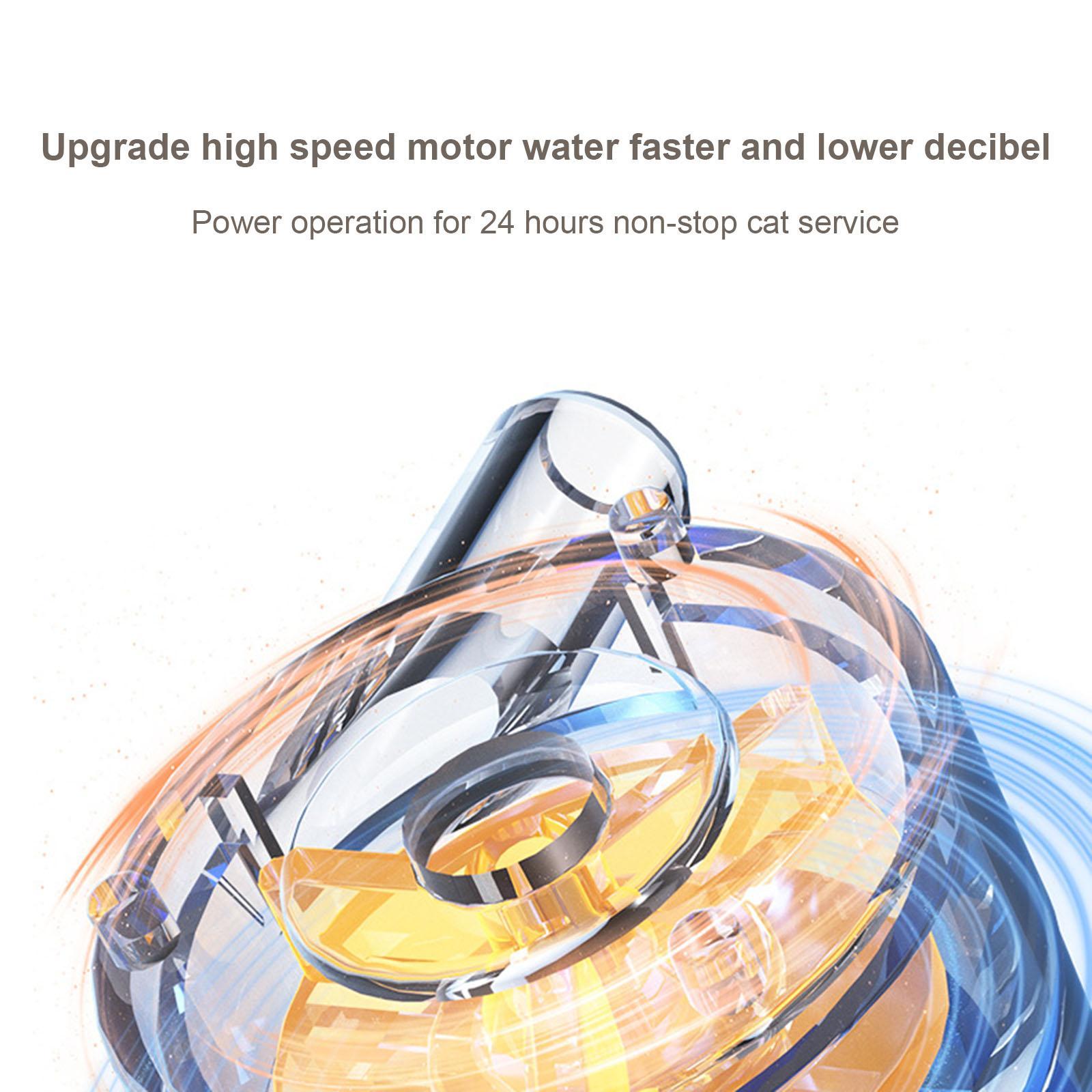 Pet Cat Water Fountain Water Dispenser with Night Light Drinking Fountain for Home