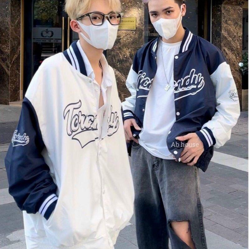 Áo bomber nữ nam unisex khoác gió jacket dù 2 lớp cúc bấm form rộng local brand ulzzang phong cách hàn quốc đep TORICNDY