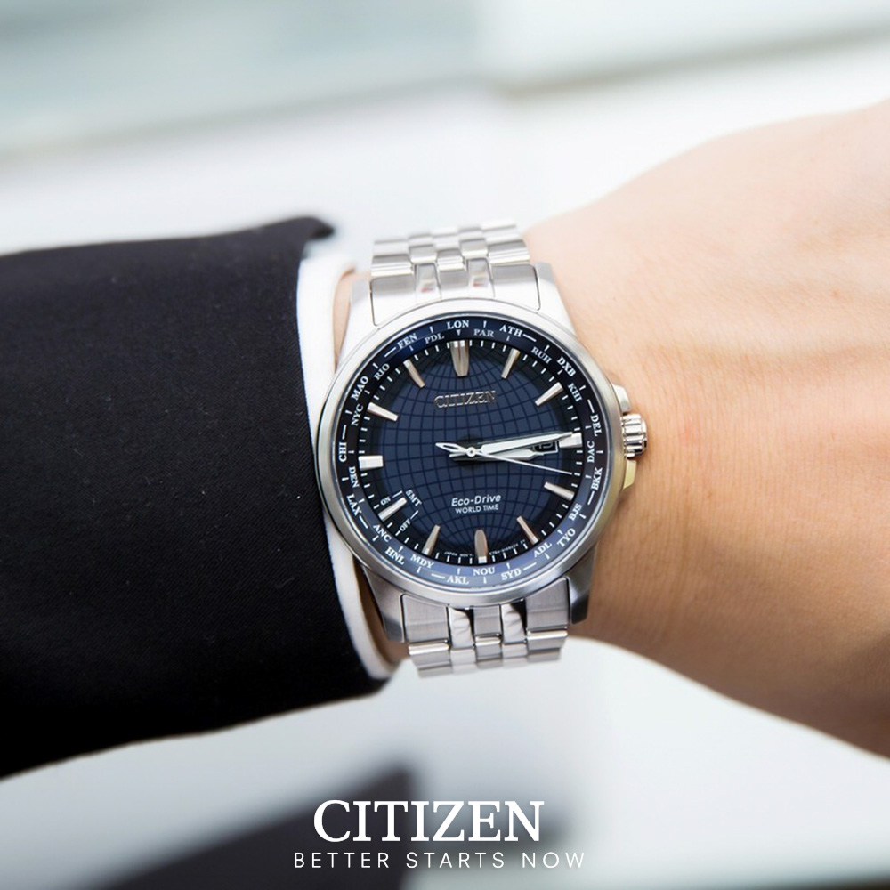 Đồng Hồ Nam Citizen Dây Thép Không Gỉ BX1001-89L - Mặt Xanh (Sapphire)
