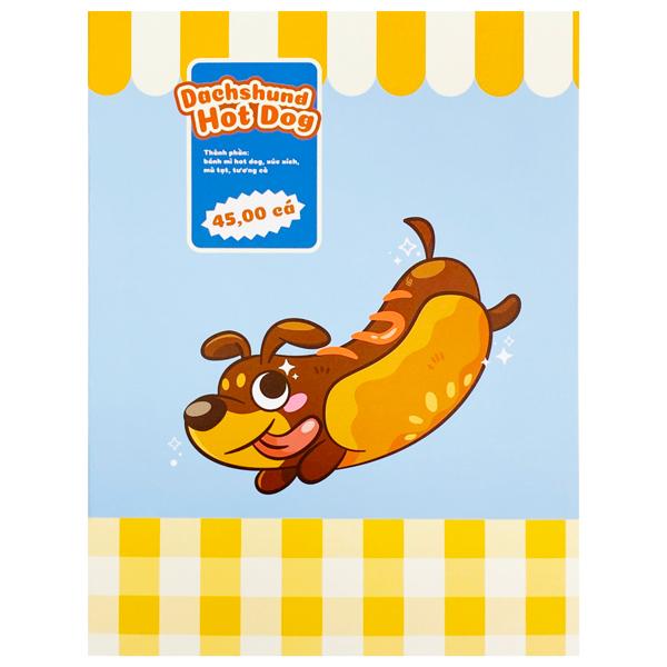 Tập Học Sinh Tea Bread 2 - 4 Ô Ly Vuông - 96 Trang 70gsm - The Sun - Hot Dog