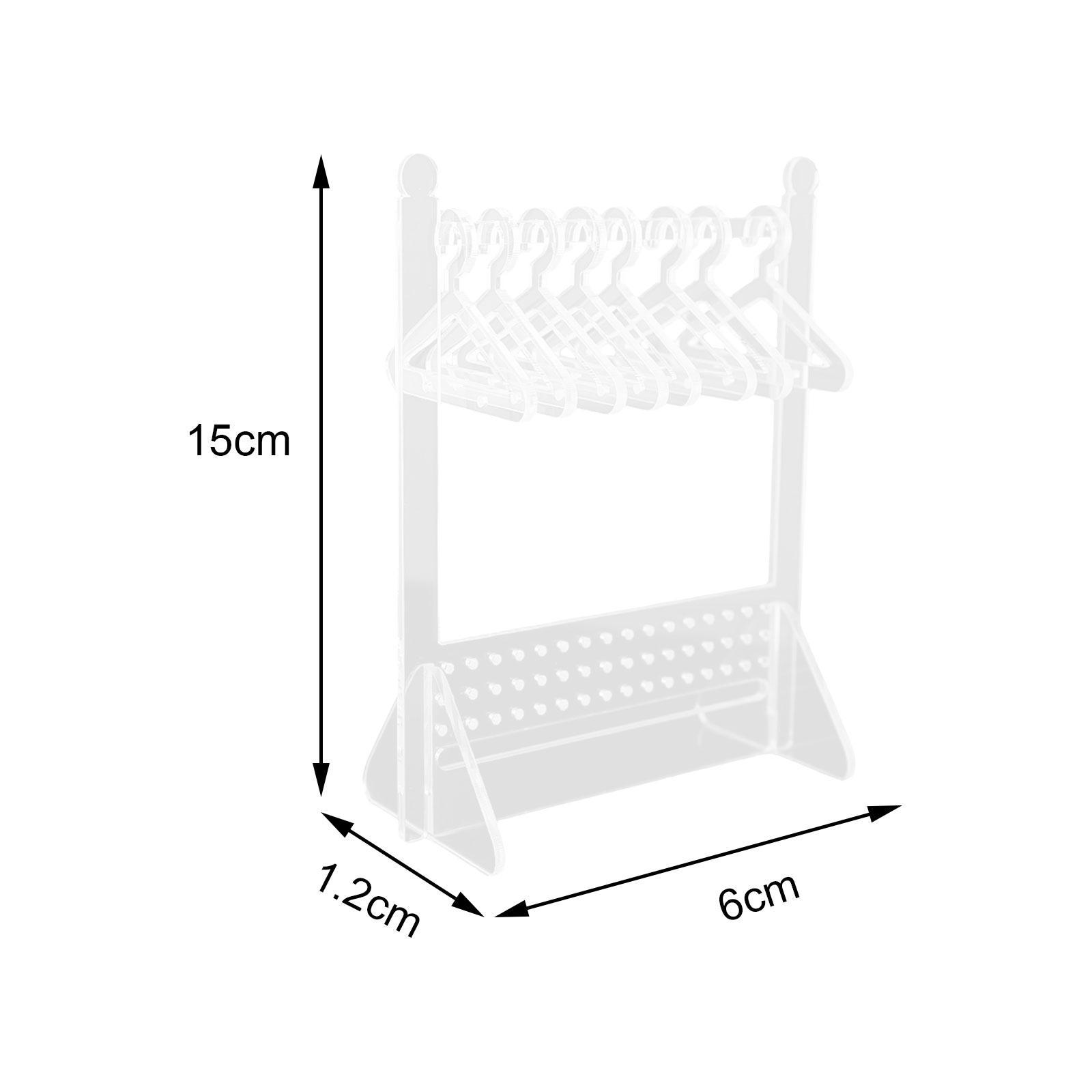 Earring Display Stand Jewelry Organizer with Coat Hanger Decor for Dangle