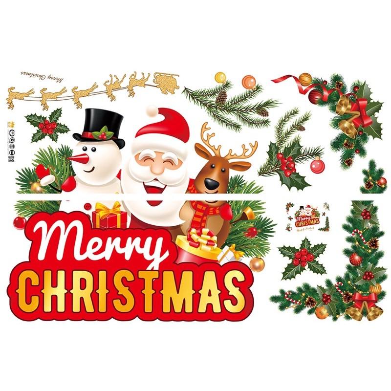 Decal trang trí Noel - Bảng chữ Merry christmas Sắc nét mẫu mới
