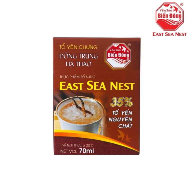Yến Chưng Sẵn Đông Trùng Hạ Thảo YẾN SÀO BIỂN EAST SEA NEST hủ 70ml