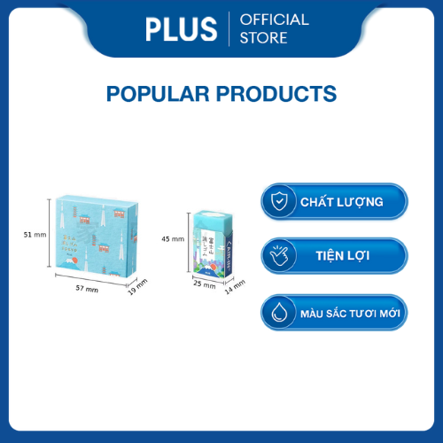 Gôm tẩy núi Phú Sĩ Nhật Bản FUJI ERASER - PLUS