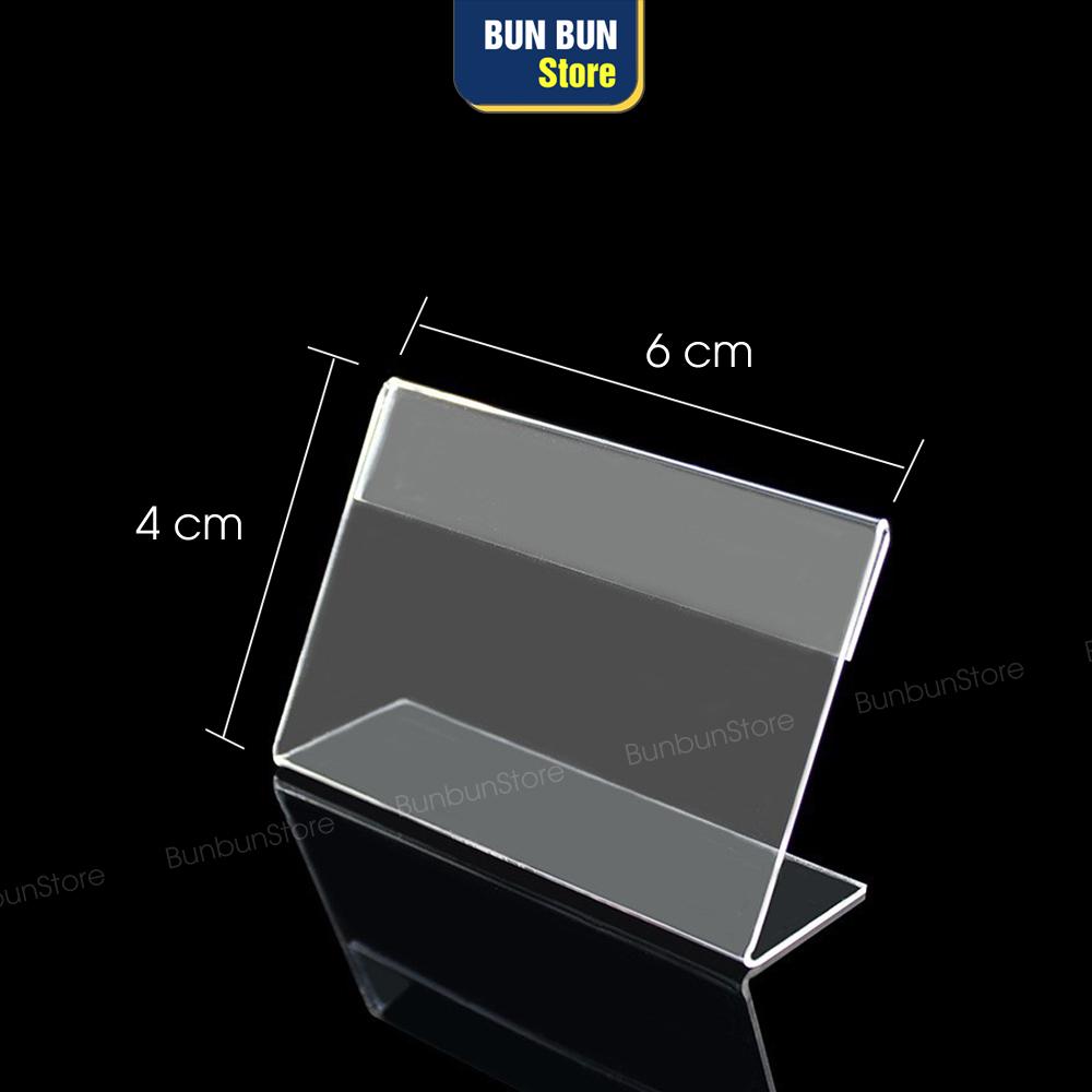 Acrylic Bảng mica để bàn, bảng menu mica hình chữ L ghi bảng giá, khuyến mãi, thông tin sản phẩm cho cửa hàng, Acrylic