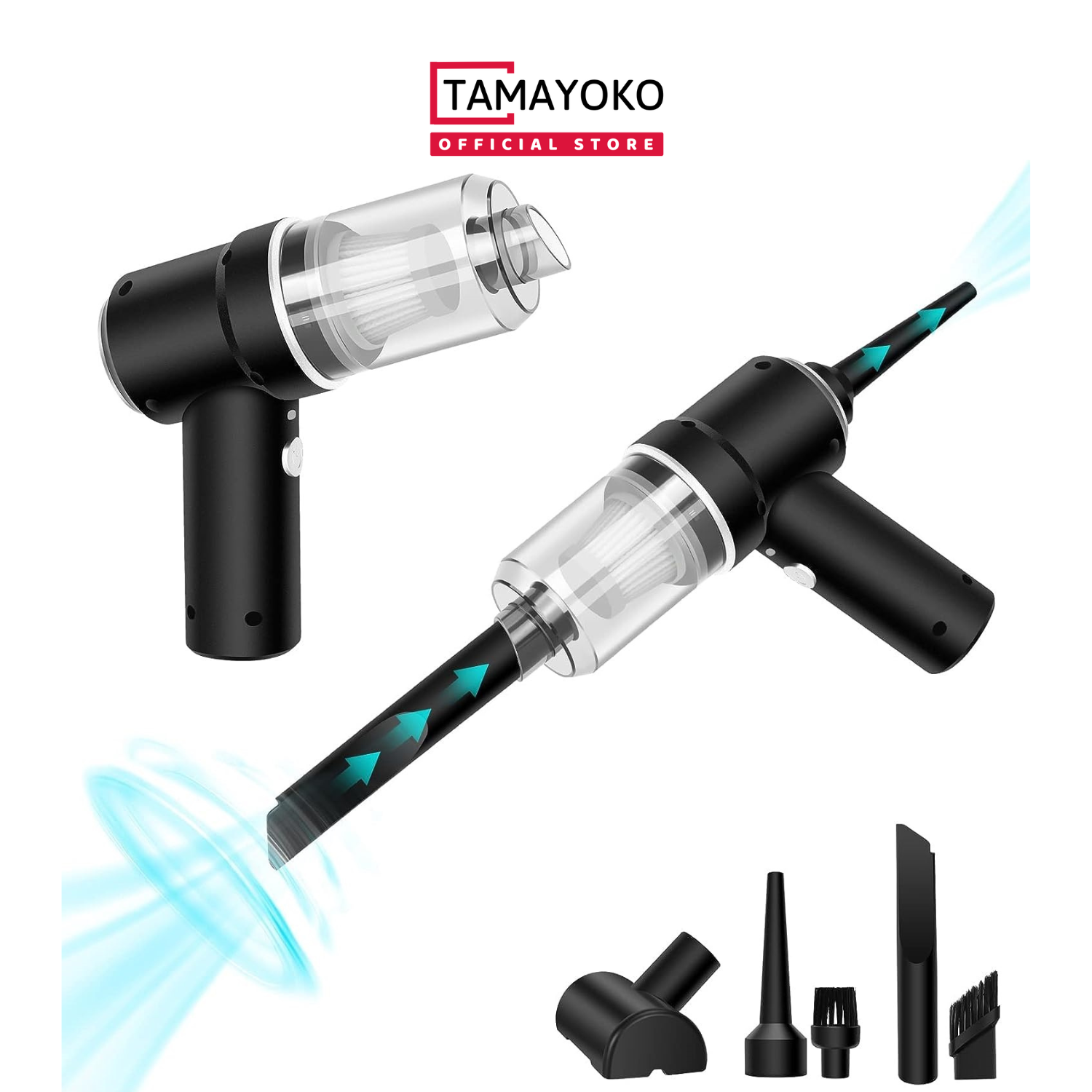 Máy Hút Thổi Bụi Cầm Tay Mini Không Dây Tamayoko, Hút Thổi Bụi Ô Tô Vệ Sinh Nhà Cửa Model TA-117