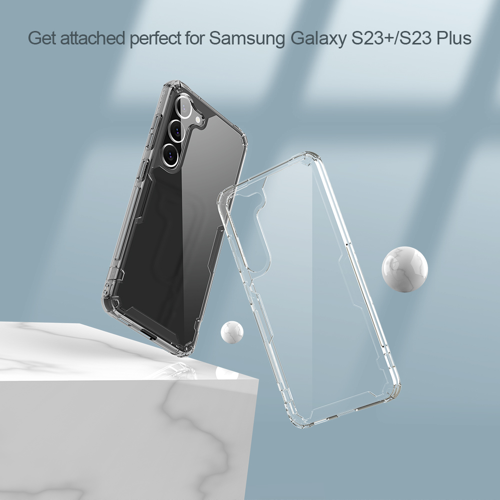 Ốp lưng dành cho Galaxy S23 Plus Nillkin trong suốt- Hàng chính hãng
