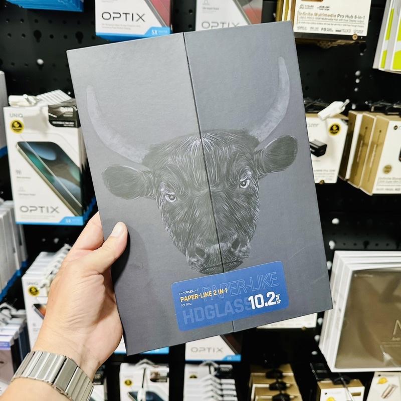 Kính cường lực MIPOW KingBull Paper-Like 2 IN 1 Premium HD dành cho iPad Cảm giác như viết và vẽ trên giấy không bám vân tay Hàng Chính Hãng