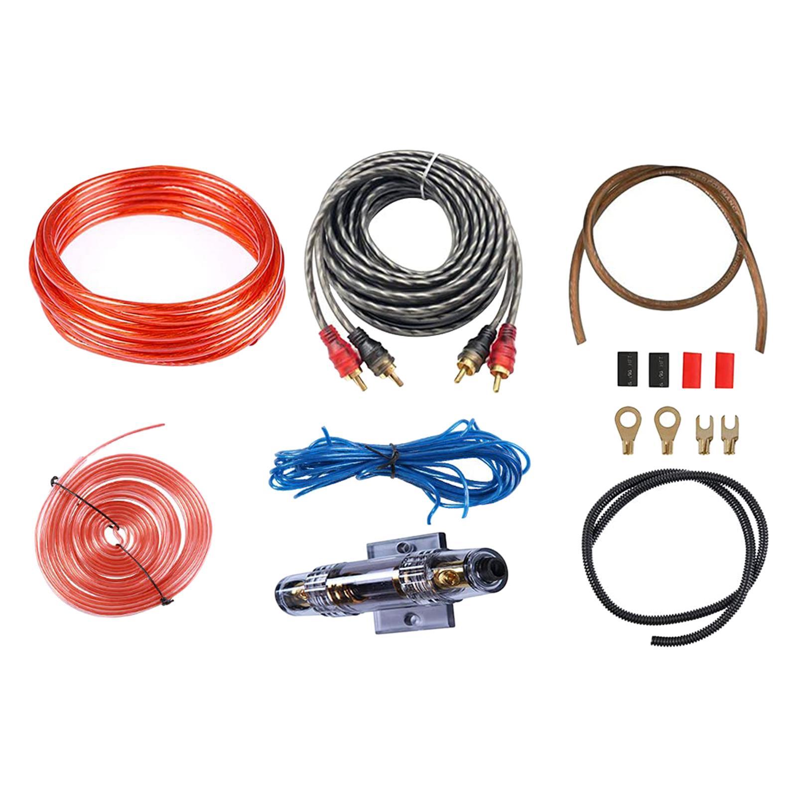Car Audio Wire Wiring Kit  PVC Audio Cable Kit Power Cable