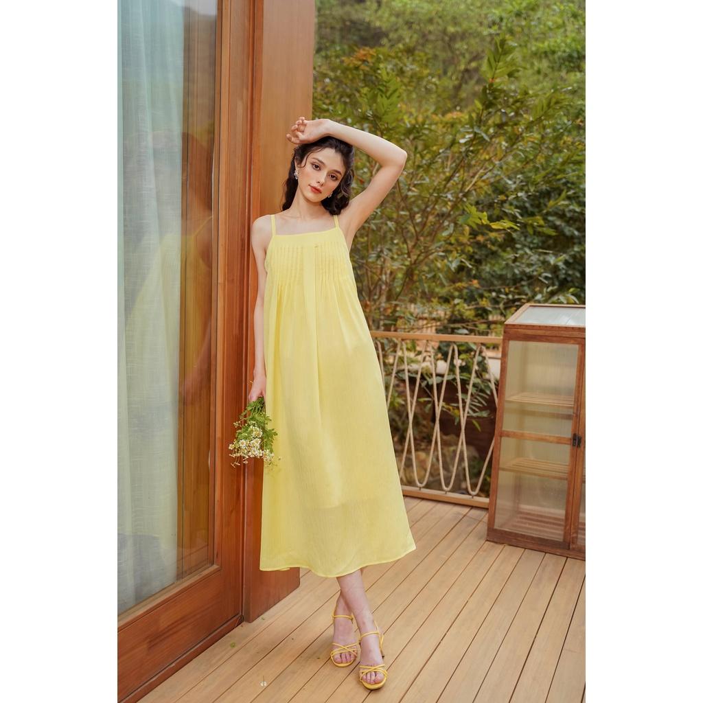Váy hai dây nữ Méo shop form rộng kiểu Hàn có nơ Felin