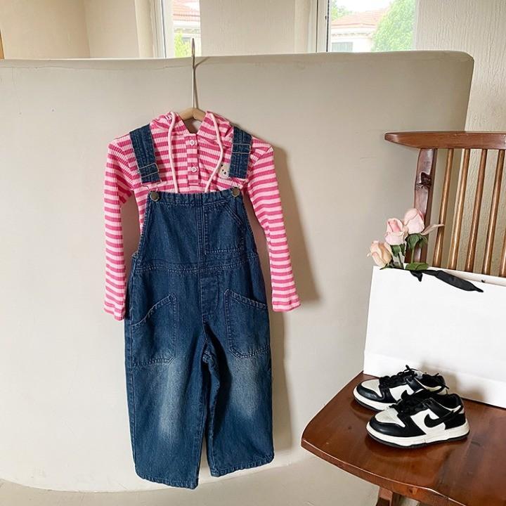 TA131 Yếm JEAN cho bé 4-10T của nhà AmbbKids X005