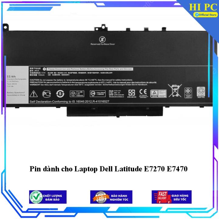 Pin dành cho Laptop Dell Latitude E7270 E7470 - Hàng Nhập Khẩu