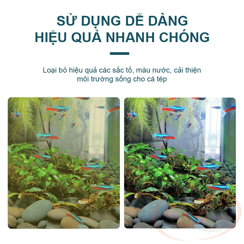 Viên nén than hoạt tính Xinyou Active Carbon lọc xử lý nước bể cá tép thủy sinh