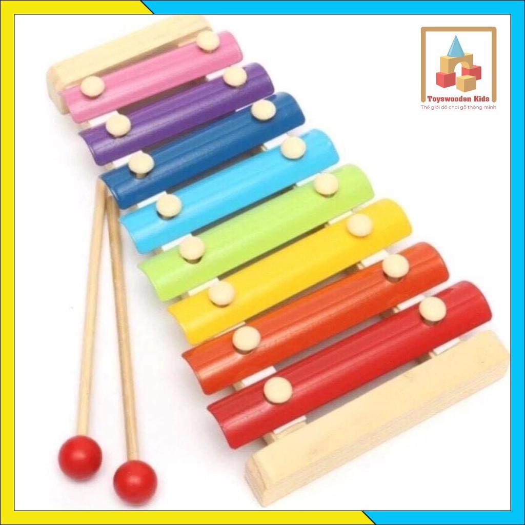 Đồ chơi đàn gỗ 8 thanh giúp trẻ phát triển năng khiếu âm nhạc (Hàng Loại 1)