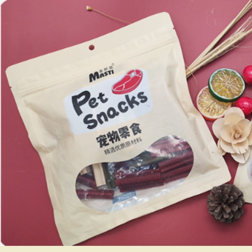 Đồ ăn vặt, bánh thưởng PET SNACKS sạch răng, an toàn, bổ dưỡng cho thú cưng  - gói 230g, 510g