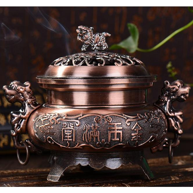 Lư xông trầm tai rồng size to