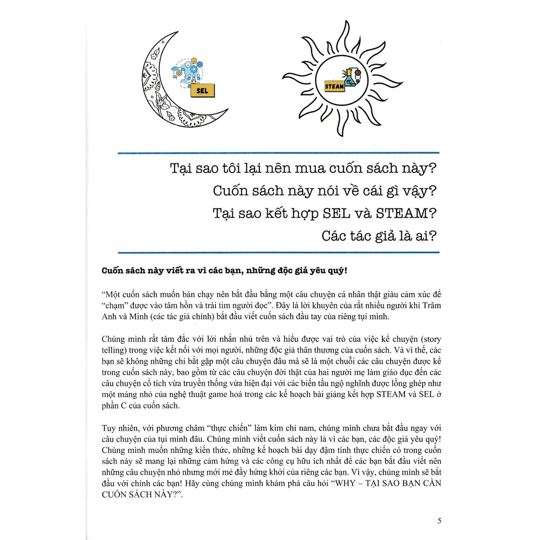 Sách - Kết Hợp Giáo Dục STEAM Và Giáo Dục Cảm Xúc Xã Hội SEL Dành Cho Tiểu Học Và Mầm Non - Hồng Ân