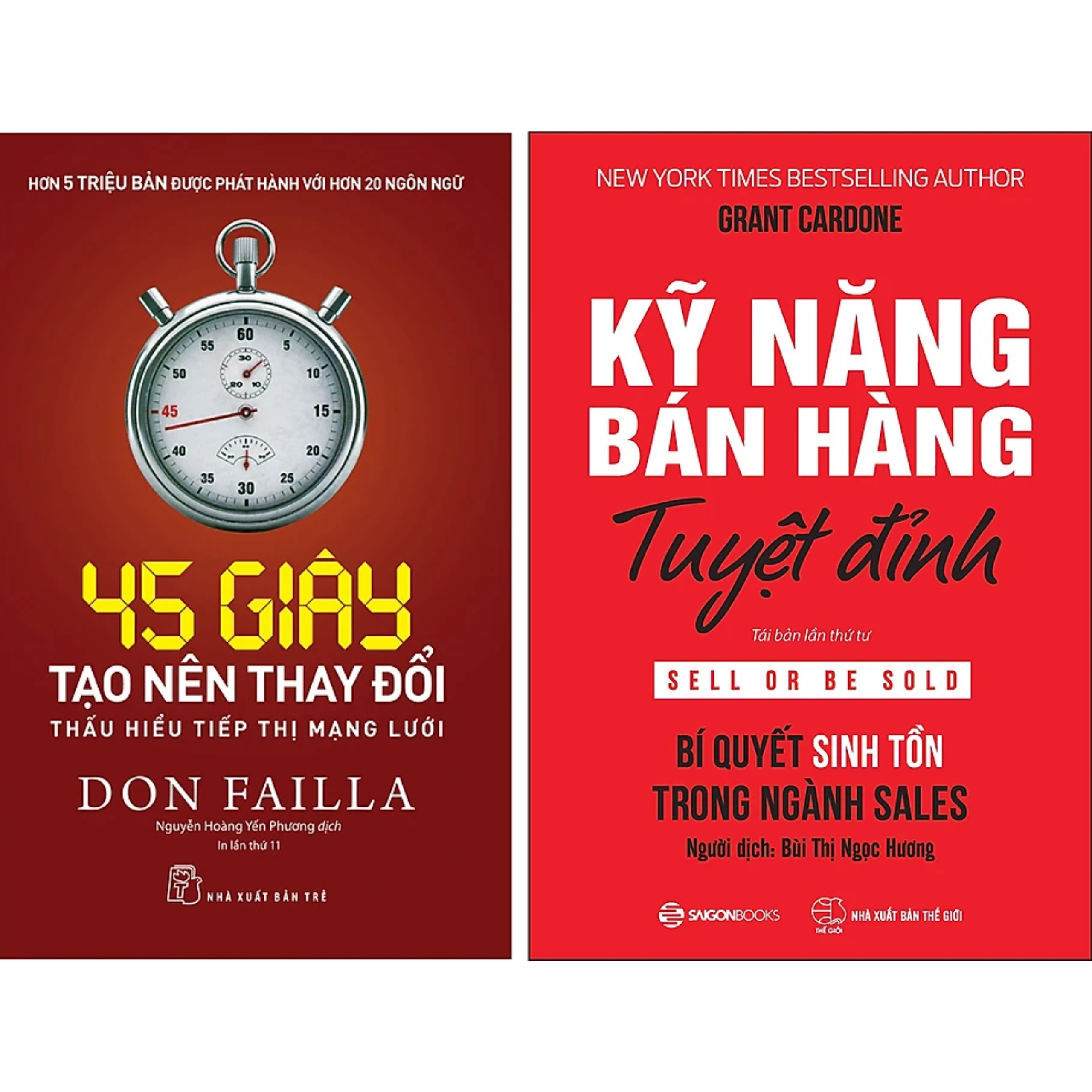 Combo 2Q: 45 Giây Tạo Nên Thay Đổi - Thấu Hiểu Tiếp Thị Mạng Lưới + Kỹ Năng Bán Hàng Tuyệt Đỉnh