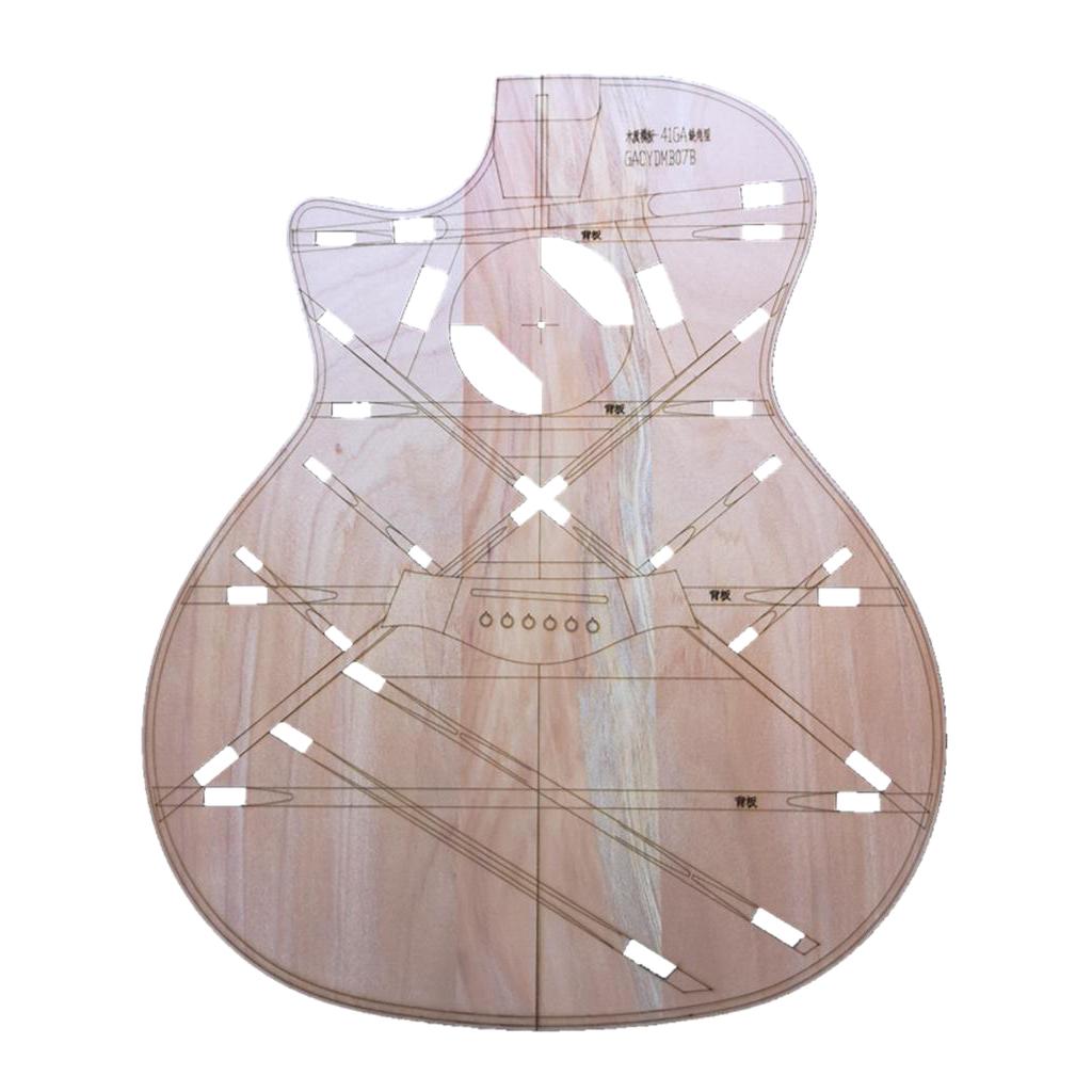 41inch Gỗ GA Góc Cơ Thể Tiêu Bản Acoustic Làm Khuôn Luthier Dụng Cụ