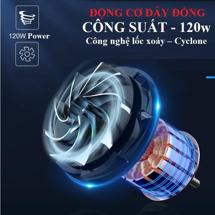 Máy Hút Bụi Cao Cấp 12V-120w Cầm Tay - Áp Lực Lớn, Công Suất Cao, Hút Siêu Khỏe