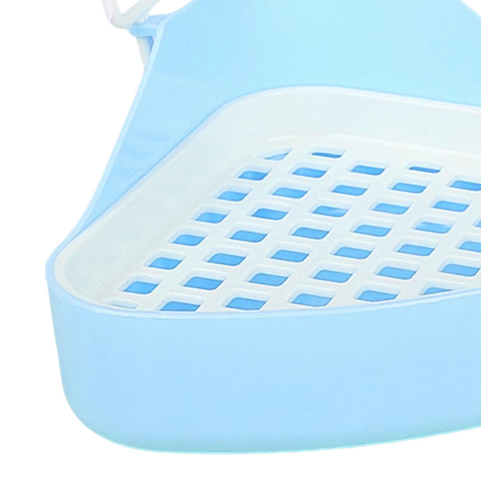 Triangle Potty Trainer Pet Pan Corner Litter Box for Hedgehog Ferret Hamster Bunny