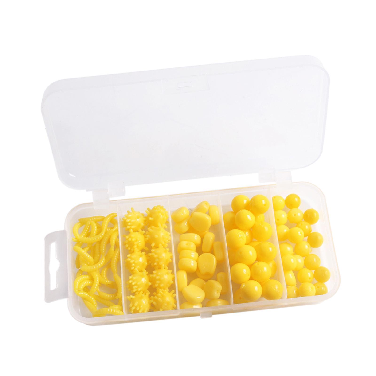 81Pcs Simulation Corn Fishing Baits Fishing Lures Floating Baits Worm Artificial Fishing Tackles Soft Lures Set for Salmon Bass