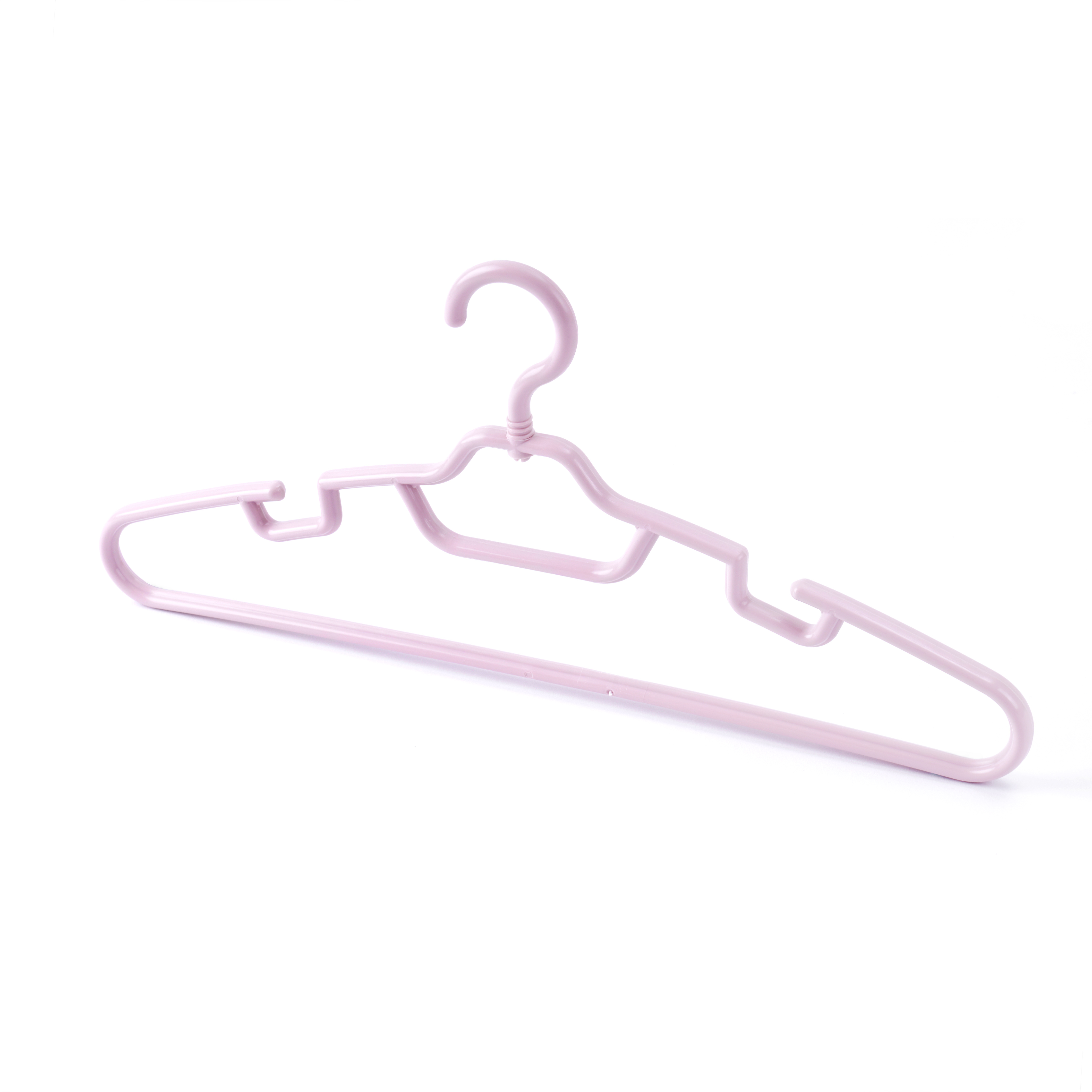 Móc nhựa treo quần áo màu hồng (Bộ 3 cái)
