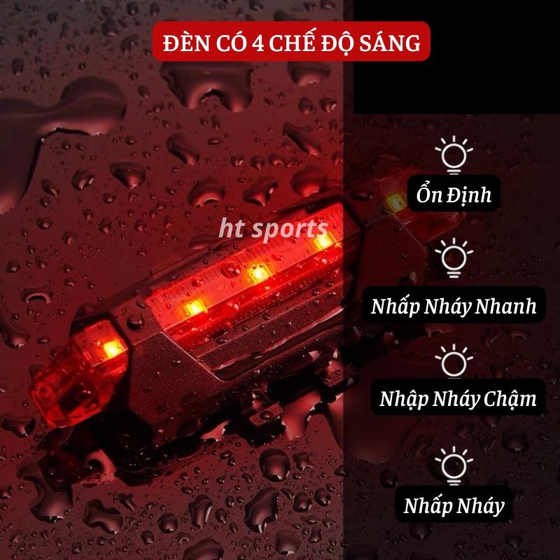 Bộ Đèn Pha Trước Xe Đạp Có Sạc USB Siêu Sáng Cao Cấp Chống Nước và Đèn Hậu Phía Sau Dành Cho Xe Đạp Địa Hình, Xe Đạp Thể Thao Giúp Đạp Xe An Toàn Ban Đêm