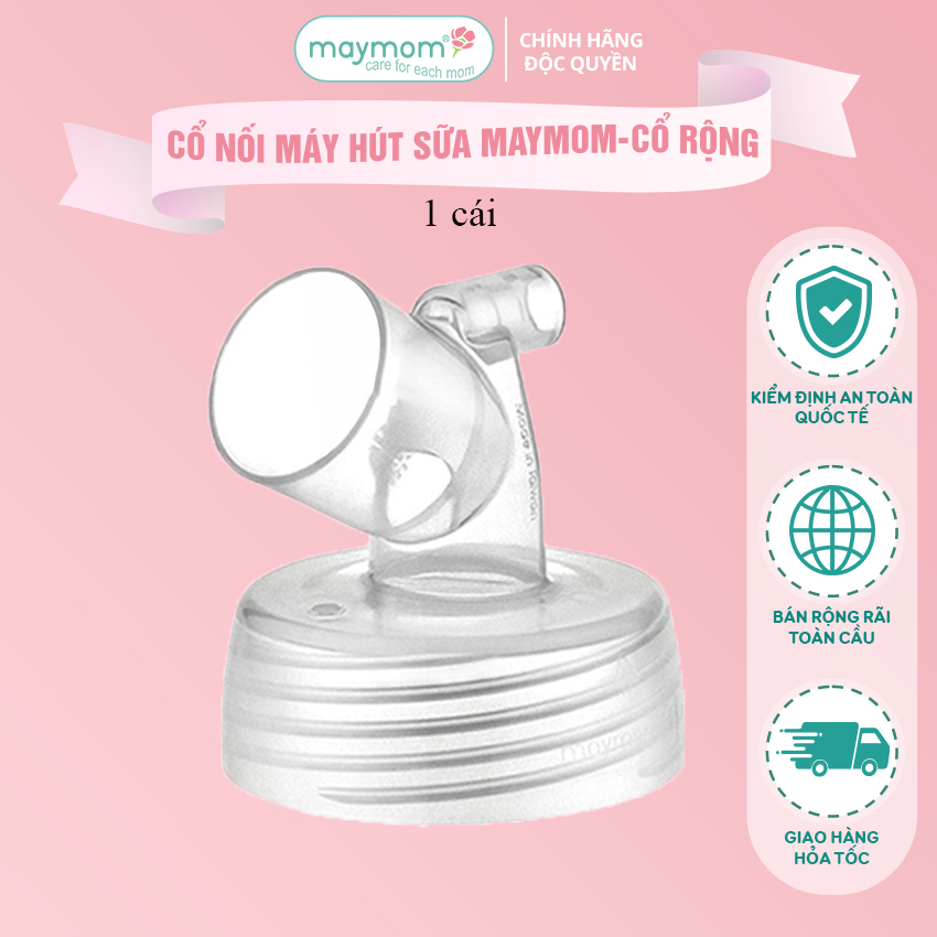 Cổ Nối Phễu Maymom Myfit Loại Cổ Rộng, Tương Thích Phễu Hút Sữa Spectra, Pumpin, Lacteck, Mini Pum, Pumpa, Silicon