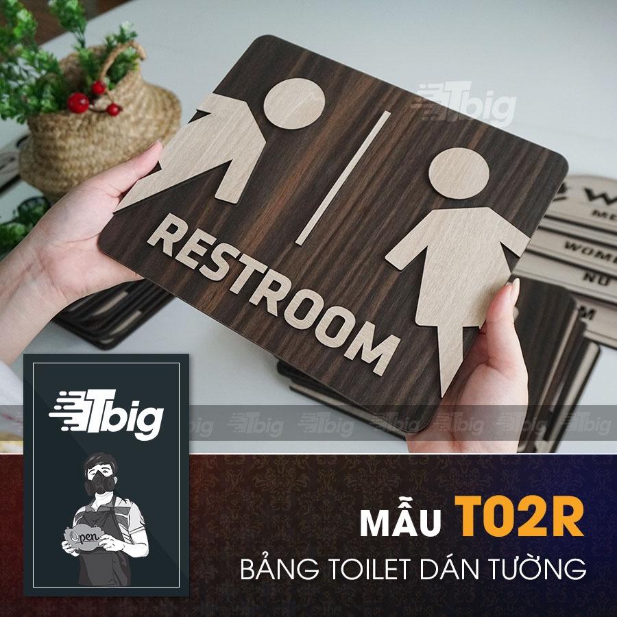 20 mẫu bảng toilet gỗ dán cửa Nhà vệ sinh - restroom - wc - women men - nam nữ