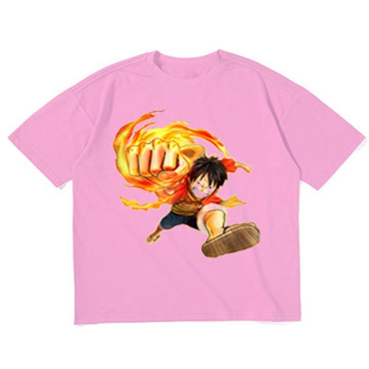 Áo thun bé trai form rộng in hình LUFFY - ATBT17
