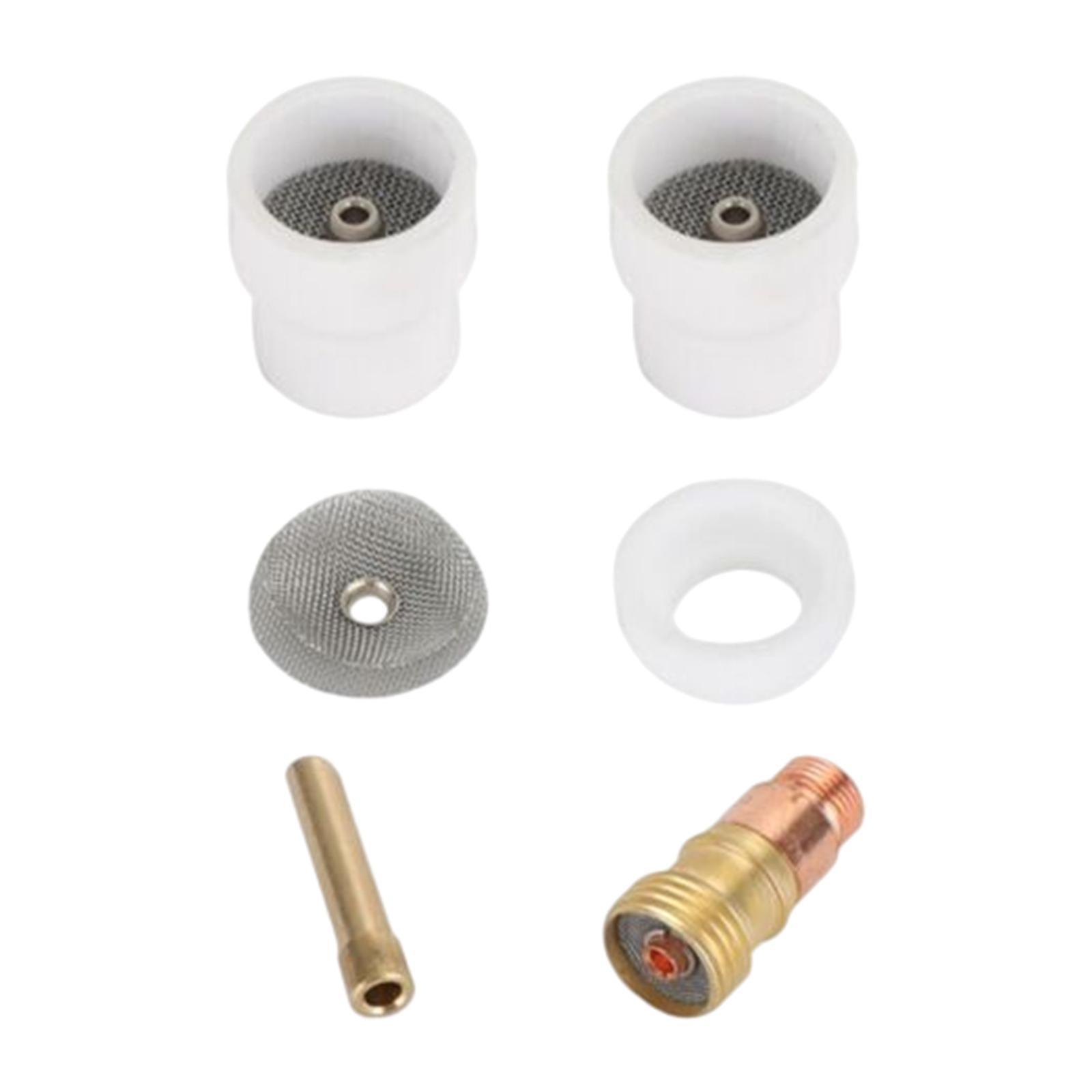 6Pcs Ceramic TIG Kit Replaces Welding Accessories TIG Welding Equipment Ceramic Nozzle Set for Industrial Supplies Welding Equipment