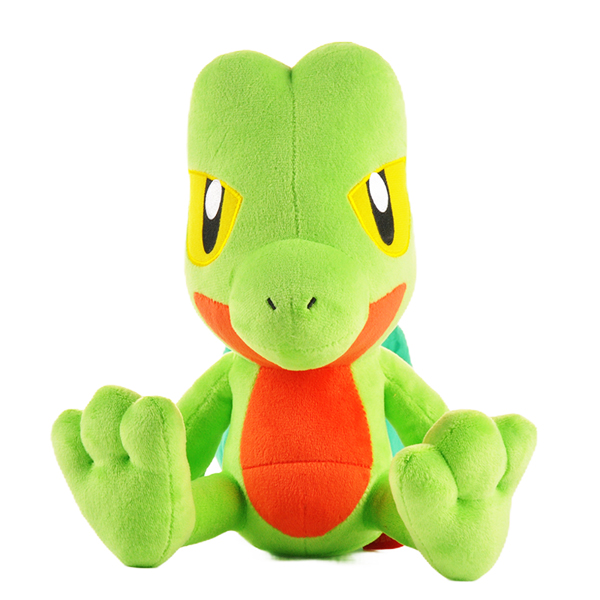 Gấu Bông Pokemon - Tắc Kè Xanh Treecko (37 Cm) Gb134 (Tặng 1 Móc Khóa Dây Da Pu Đính Đá Lấp Lánh)