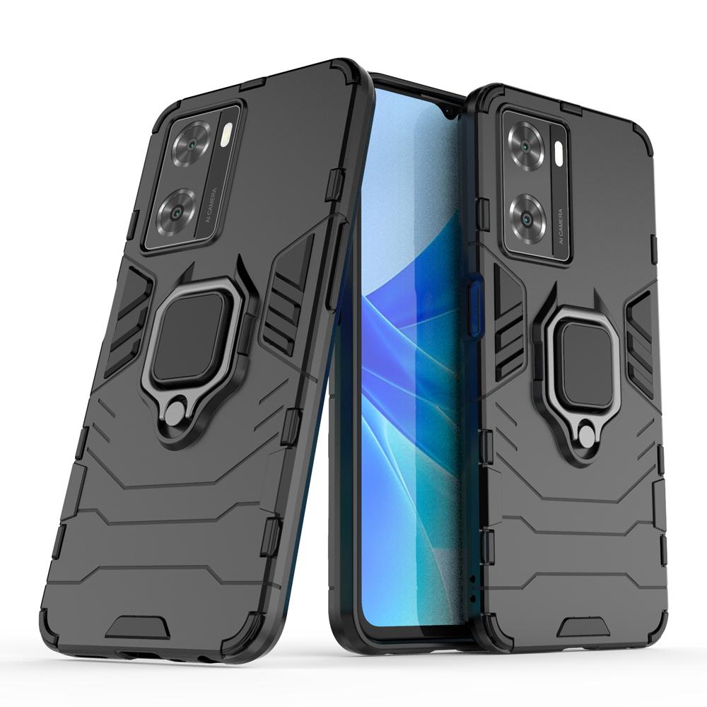 Ốp lưng dành cho Oppo A57 2022 chống sốc iron man kèm nhẫn iring Bảo vệ camera và chống xem video tiện lợi