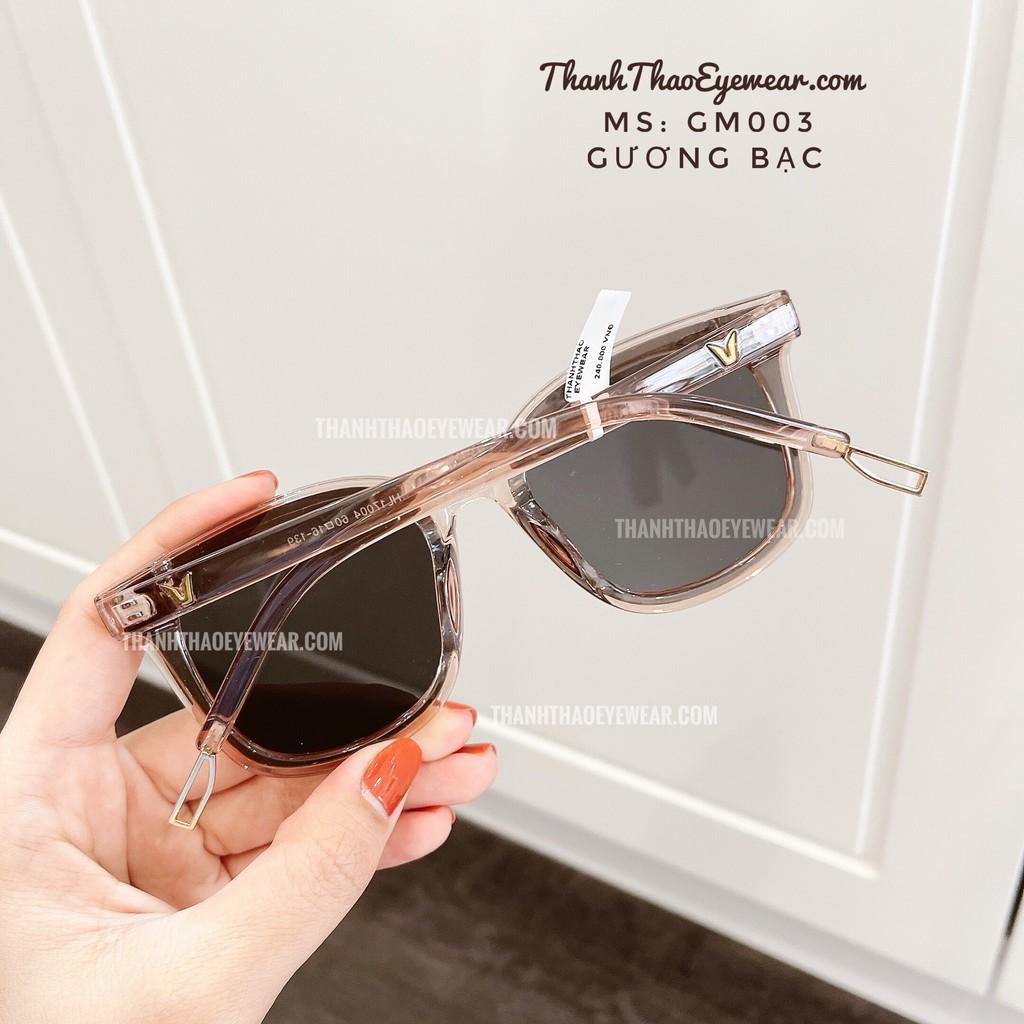 Kính Mát Kính Râm Nam Nữ Dáng Vuông Nhiều Màu Đi Biển GM003 Cao Cấp-ThanhThao Eyewear