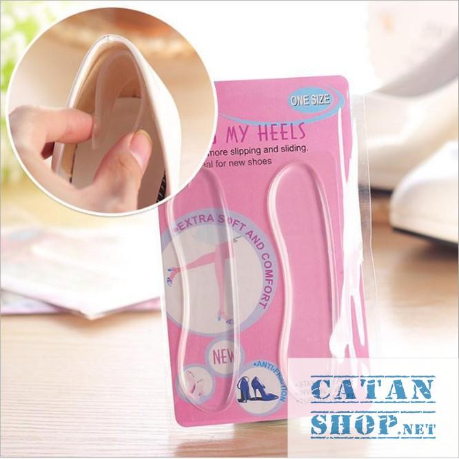 Bộ 2 miếng lót giày silicone bảo vệ gót sau chống trầy và trượt khi mang giày cao gót, giày búp bê  GD281-LGOTSilicon