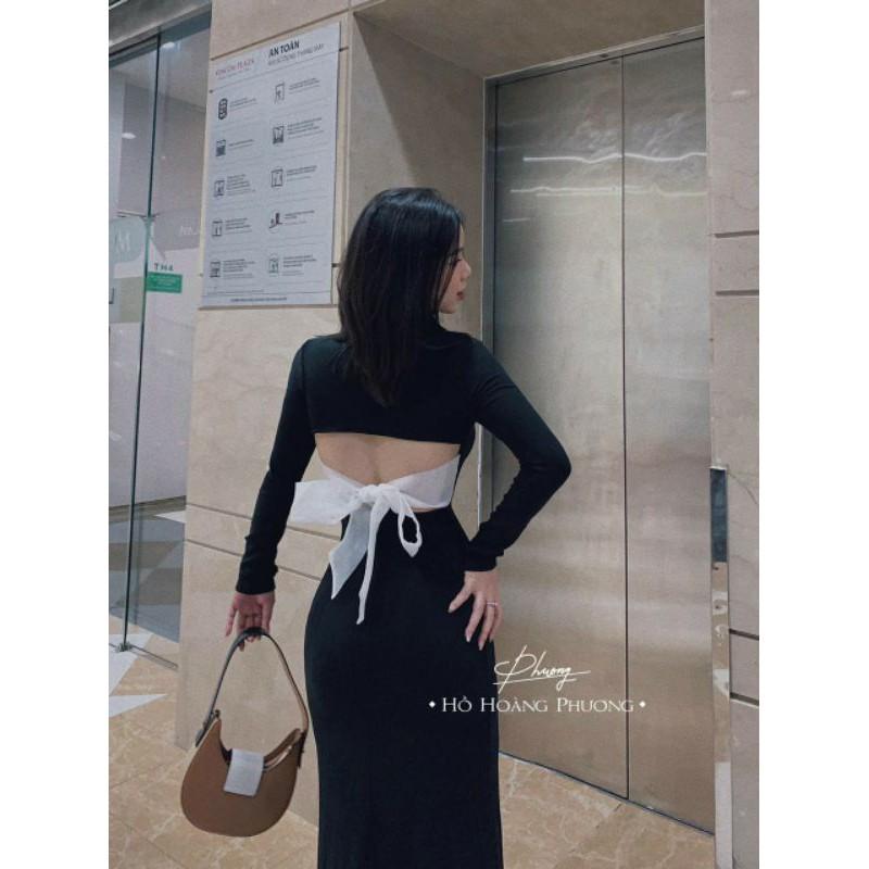 Đầm ĐEN THẮT NƠ LƯNG XINH XẮN
