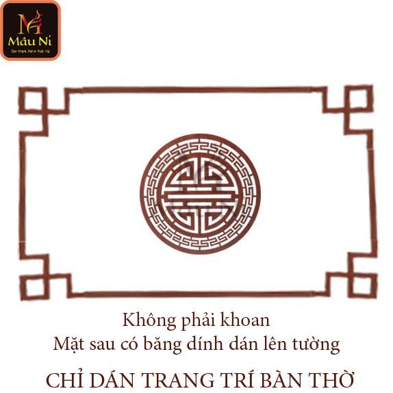 Ốp trang trí bàn thờ MÂU NI dùng dán sau bàn thờ gia tiên, tủ thờ, bàn thờ chung cư