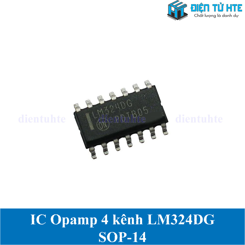 Bộ 2 IC Opamp 4 kênh LM324 LM324DG dán SOP-14