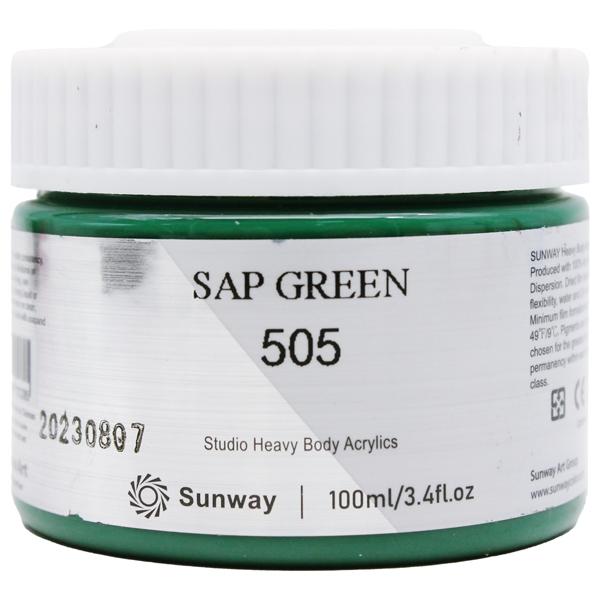 Tuýp Màu Vẽ Acrylic 100 ml - Sunway No.505 - Sap Green