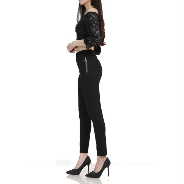 Quần Legging 2 khóa sườn chất dày dặn