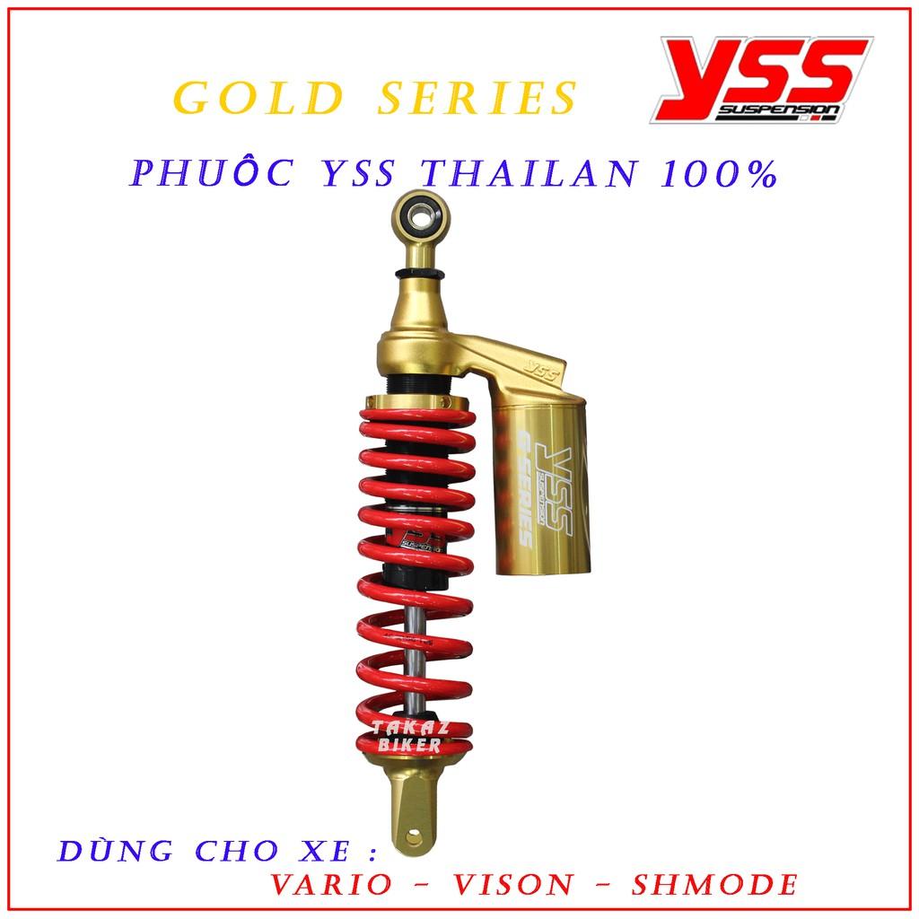 Phuộc YSS Thái Lan G-Plus Dành Cho Xe : VARIO - VISON - CLICK - SH MODE ( RED/GOLD )