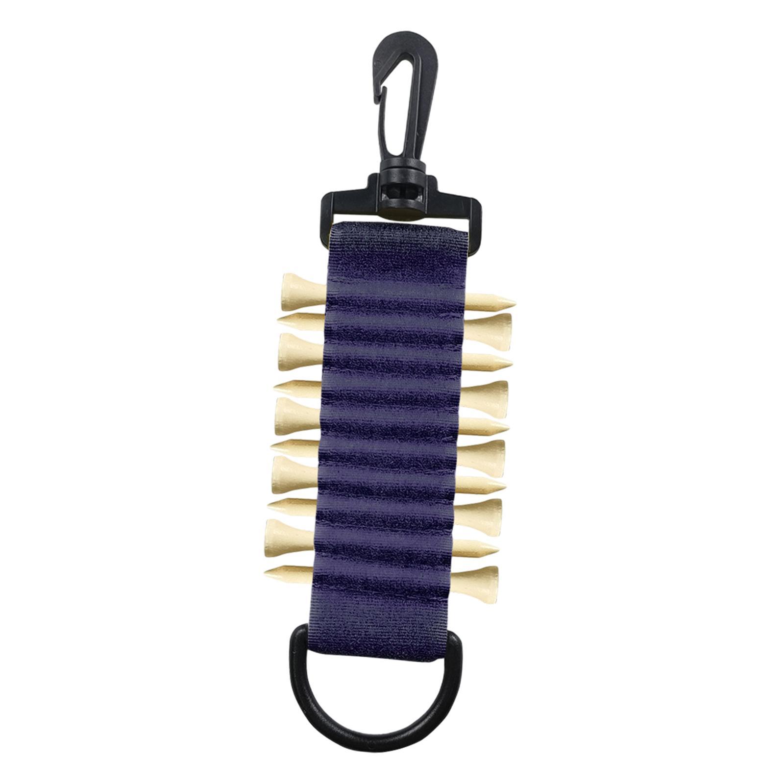 Golf Tee Holder Portable to Attach to Golf Bag Golf Tees Storage 10 Golf Tees Golf Tee Carrier for Golf Carts Driving Hitting