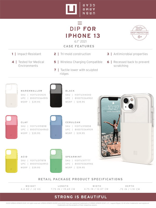 [U] Ốp lưng iPhone 13 UAG Dip Series