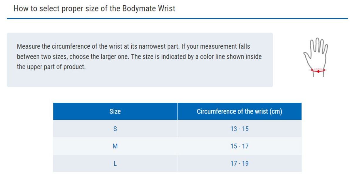 ZAMST Bodymate Wrist (Wrist support)