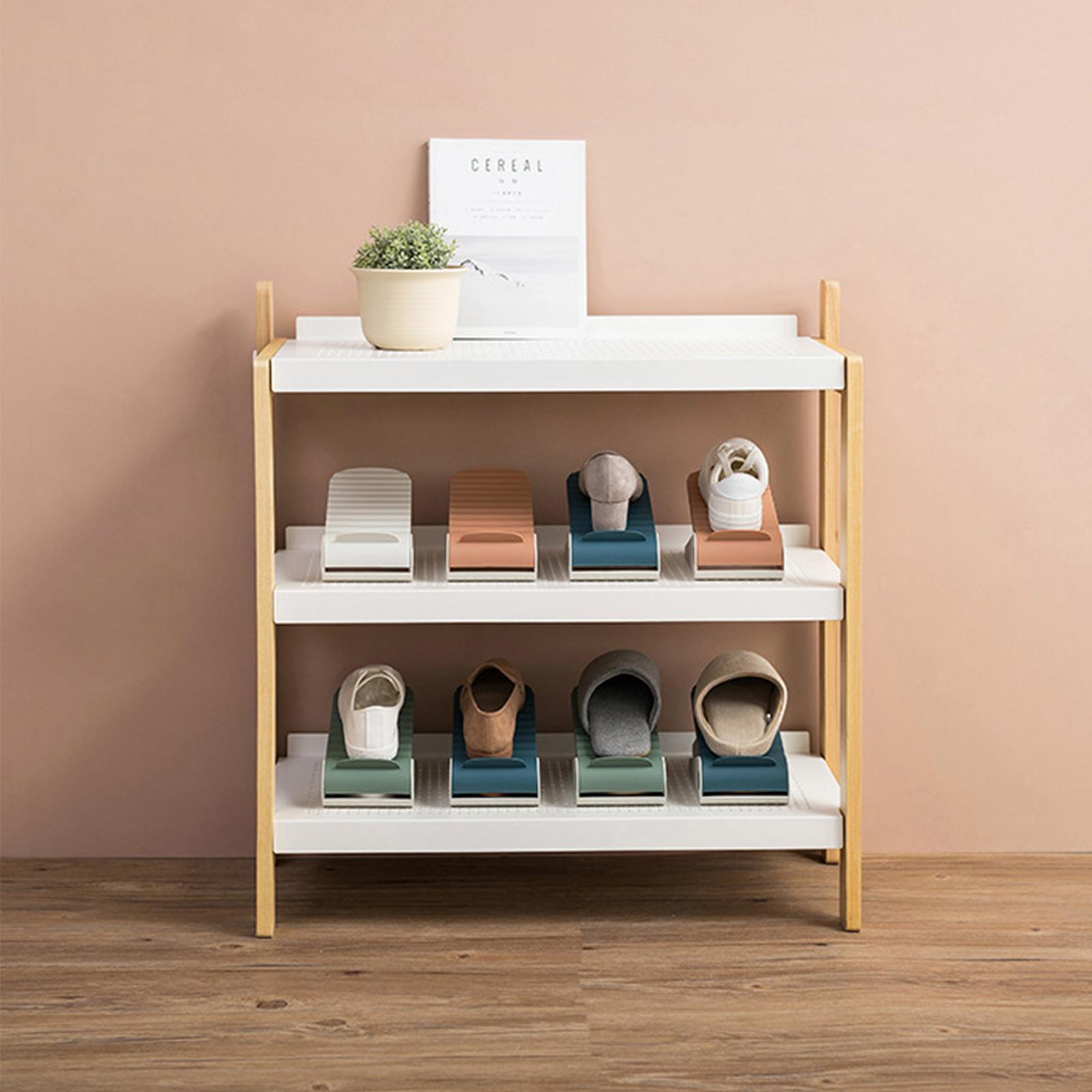 Shoe Slots Organizer Adjustable Shoe Slots Organizer Shoe Racks Shoe Space Saver Shoe Holder Shoe Stacker