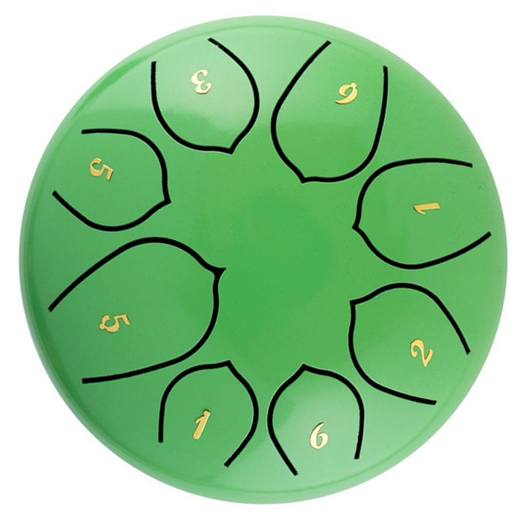 6\" Alloy Steel Tongue Drum 8 Notes Tank Drum Instrument w/ Bag Mallets