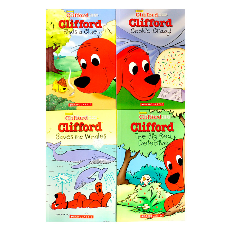 [Hàng thanh lý miễn đổi trả] Clifford Chapter Book Box Set (With CD)