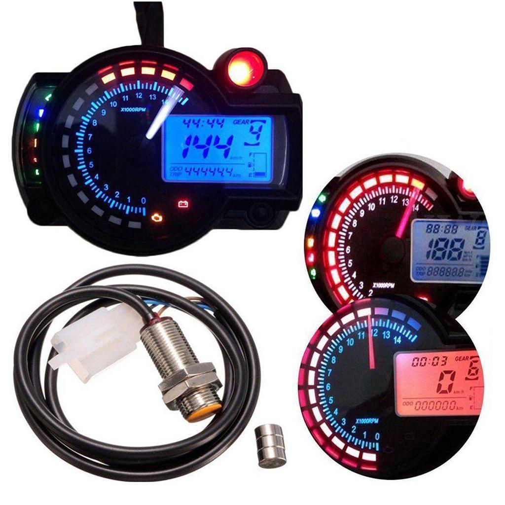 Motorbike Motorcycle Digital Sensor Tachometer 14000RPM